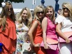 epsom ladies day: racegoers pull out the stops in bright colours and (some) elegant gowns as £5,000 is up for grabs for most stylish